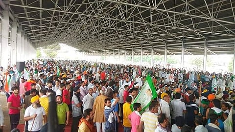 কার্নালে কৃষকদের মহাপঞ্চায়েত