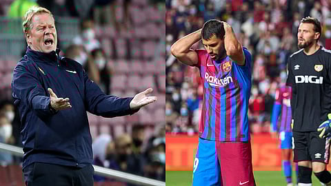 ম্যাচের পর হতাশ বার্সেলোনা শিবির