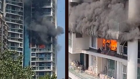 মুম্বাইতে বহুতলে আগুন