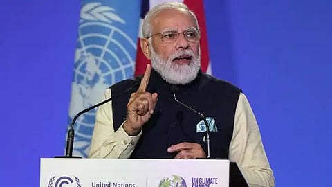 গ্লাসগোতে প্রধানমন্ত্রী নরেন্দ্র মোদী