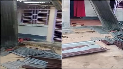 আগরতলার ২৯ নম্বর ওয়ার্ডে CPIM প্রার্থীর বাড়িতে হামলা