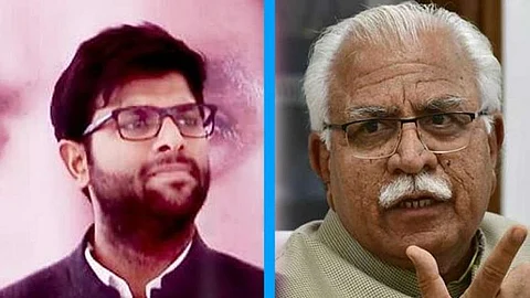 দিগ্বিজয় চৌতালা এবং মুখ্যমন্ত্রী এম এল খাট্টার