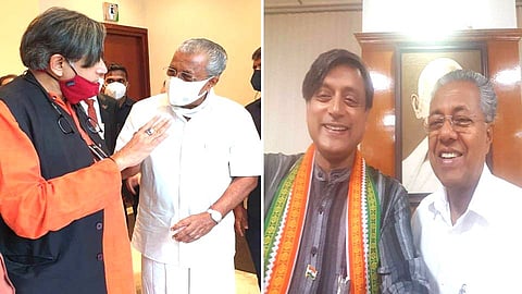 শশী থারুর ও পিনারাই বিজয়ন