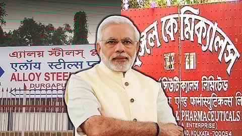 বেঙ্গল কেমিক্যাল, ব্রিজ অ্যান্ড রুফ, দুর্গাপুর অ্যালয় স্টিল বিক্রি করার পথে কেন্দ্র