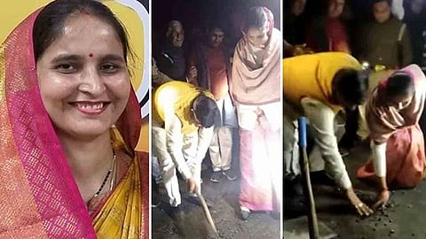 রাস্তা উদ্বোধনে বিধায়ক সূচি মৌসম চৌধুরী