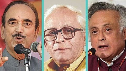 গুলাম নবি আজাদ, বুদ্ধদেব ভট্টাচার্য, জয়রাম রমেশ