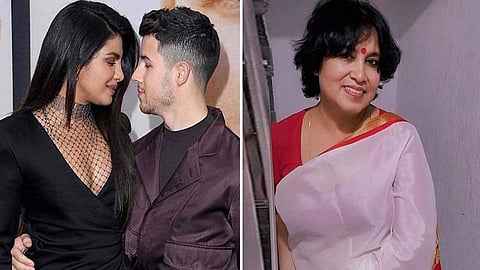 তসলিমা নাসরিন (ডানে)