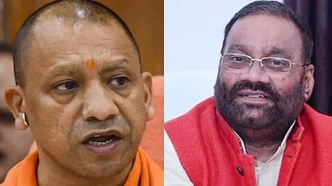 যোগী আদিত্যনাথ ও স্বামী প্রসাদ মৌর্য