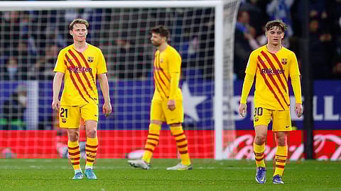 ড্র করে হতাশ বার্সেলোনার খেলোয়াড়রা