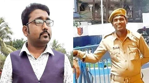 ধৃত পুলিশকর্মী প্রতীম ভট্টাচার্য ও কাশীনাথ বেরা