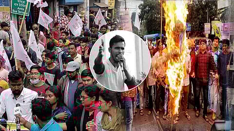 আনিশ খানের মৃত্যুর প্রতিবাদে রাজ্য জুড়ে বিক্ষোভ