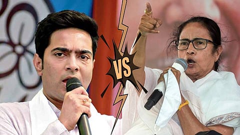 মমতা বন্দ্যোপাধ্যায় ও অভিষেক বন্দ্যোপাধ্যায়