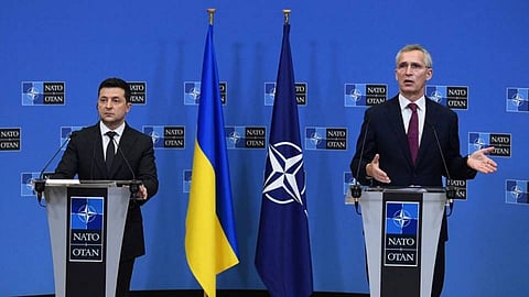 ন্যাটো প্রধানের সাথে জেলেনস্কি