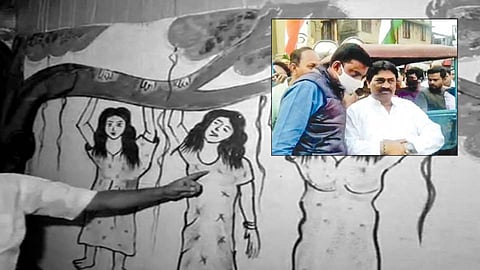 মূল অভিযুক্তের সঙ্গে বিধায়ক খোকন দাস (ইনসেটে)