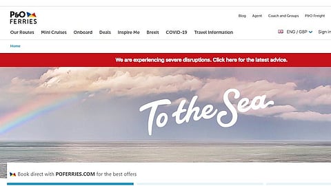 পিএন্ডও ফেরিস-এর ওয়েবসাইট