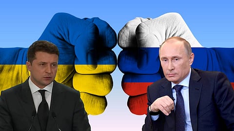 ভ্লাদিমির পুতিন এবং ভ্লাদিমির জেলেনস্কি