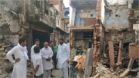 ক্ষতিগ্রস্ত এলাকা ঘুরে দেখছেন CPIM ফ্যাক্ট ফাইন্ডিং কমিটির সদস্যরা