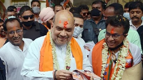 অমিত শাহের সাথে রুদ্রনীল ঘোষ