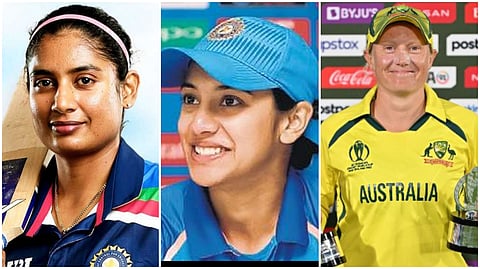 মিতালী রাজ, স্মৃতি মন্ধনা এবং অ্যালিসা হেলি