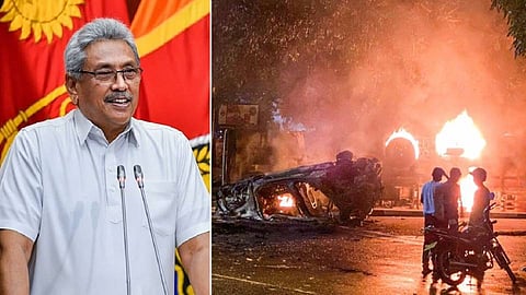 গোটাবায়া রাজাপক্ষে (বামে)