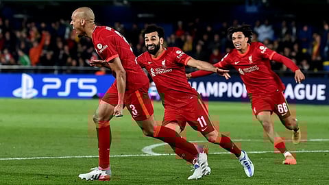 জয়ের পর উচ্ছ্বাস লিভারপুলের খেলোয়াড়দের মধ্যে