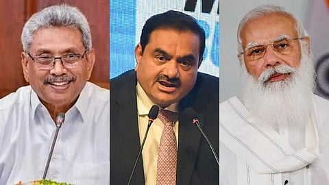 গোটাবায়া রাজাপক্ষে, গৌতম আদানি ও প্রধানমন্ত্রী নরেন্দ্র মোদী