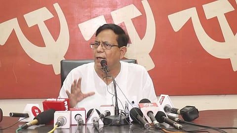 শনিবার সাংবাদিক সম্মেলনে মহম্মদ সেলিম
