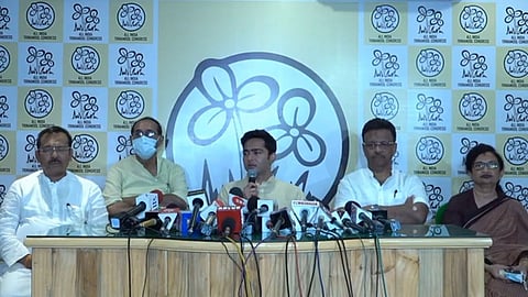 সাংবাদিক সম্মেলনে অভিষেক বন্দ্যোপাধ্যায়