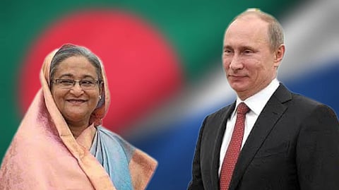 শেখ হাসিনা ও ভ্লাদিমির পুতিন