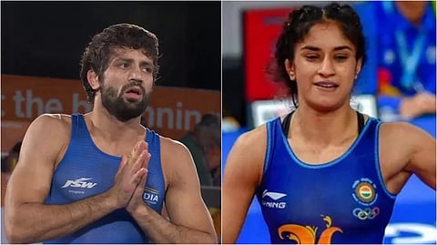 রবি দাহিয়া এবং ভিনেশ ফোগাট