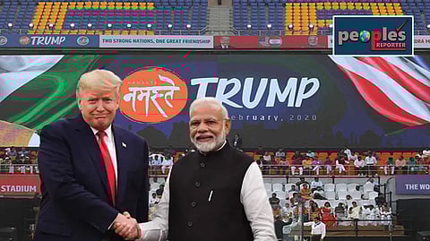 ট্রাম্পের ভারত সফরে ৩৮ লক্ষ টাকা ব্যয় করেছে মোদী সরকার