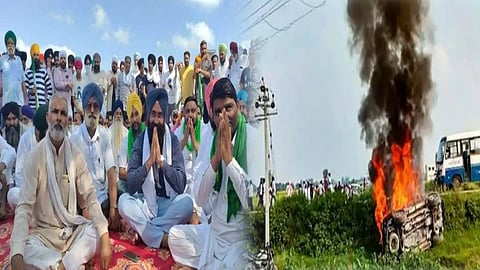 Lakhimpur Kheri: 'ন্যায় বিচার' চেয়ে ৭৫ ঘন্টার বিক্ষোভের ডাক সংযুক্ত কৃষক মোর্চার