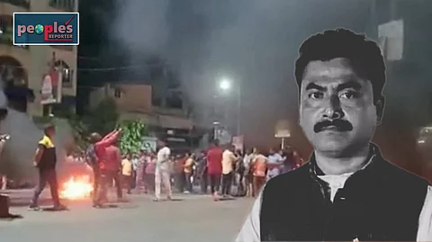 বাপি পণ্ডিতের জামিনে বিটি রোডে বিক্ষোভ