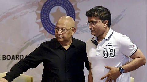 সৌরভ গাঙ্গুলির সাথে অমিতাভ চৌধুরী