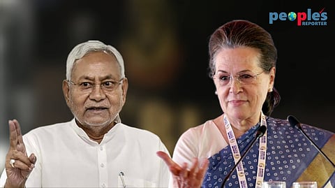 নীতিশ কুমার ও সোনিয়া গান্ধী
