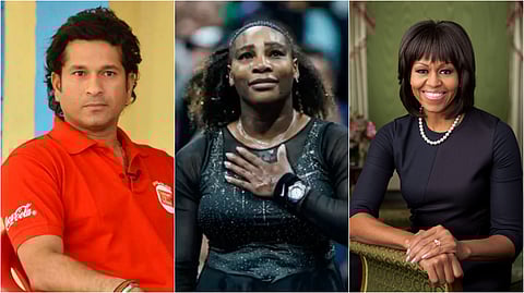 শচীন তেন্ডুলকর, সেরেনা উইলিয়ামস এবং মিশেল ওবামা