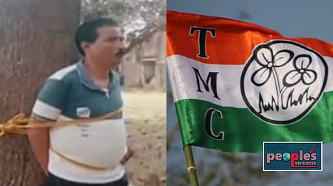 প্রতারণার অভিযোগে TMC নেতাকে গাছে বেঁধে বেধড়ক মার স্থানীয় আদিবাসীদের