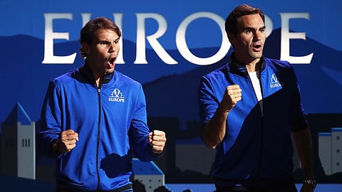 চিরপ্রতিদ্বন্দ্বী রাফার সাথে জুটি বেঁধেই শেষ ম্যাচে ফেডেরার