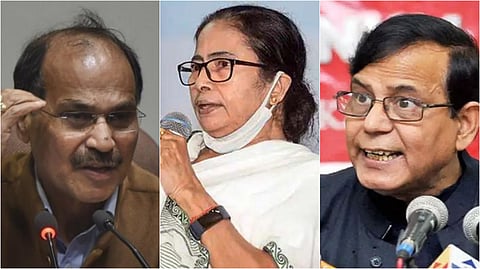 অধীর চৌধুরী, মমতা বন্দ্যোপাধ্যায় এবং মহম্মদ সেলিম