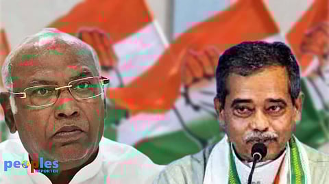 মল্লিকার্জুন খাড়গে ও অভিজিৎ মুখোপাধ্যায়