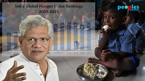 Global Hunger Index: বিশ্ব ক্ষুধা সূচকে আরও ৬ ধাপ নেমে ১০৭-এ ভারত, 'অন্ধকার যুগ' - মন্তব্য ইয়েচুরির