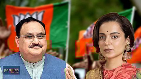 জে পি নাড্ডা এবং কঙ্গনা রানাওয়াত