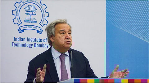 মুম্বইয়ের আইআইটিতে রাষ্ট্রসংঘের মহাসচিব আন্তোনিও গুতেরেস