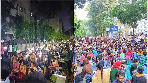 ২০১৪ বনাম ২০১৭ টেট উত্তীর্ণদের বিক্ষোভ