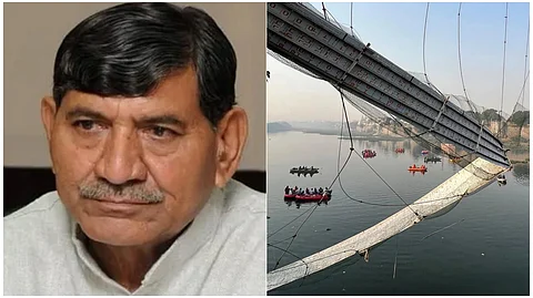 বিজেপি সাংসদ মোহনভাই কুন্ডারিয়া এবং ভেঙে পড়া সেতু