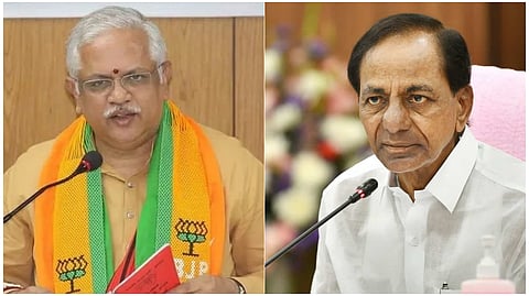 বিজেপির সাধারণ সম্পাদক বি এল সন্তোষ এবং TRS প্রধান চন্দ্রশেখর রাও