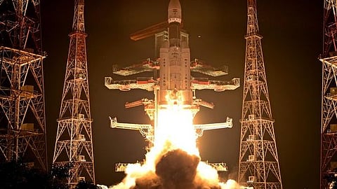 LVM3 রকেটের উৎক্ষেপণ