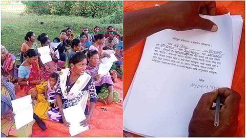 জমি না দেওয়ার ফর্মে সই করেছেন স্থানীয়রা