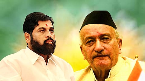 মুখ্যমন্ত্রী একনাথ শিন্দে এবং রাজ্যপাল ভগত সিং কেশিয়ারি