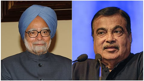 মনমোহন সিং এবং নীতিন গড়করি